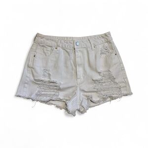 🤍 PacSun White Distressed Denim Shorts – Women’s Size 4 🤍